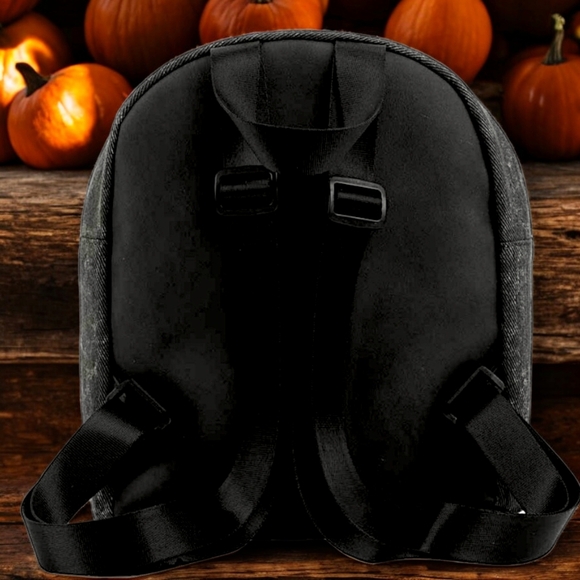 The Nightmare Before Christmas Jack & Sally Mini Black & Gray Backpack Bag - Picture 10 of 12